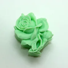 Cheap Rose Shape Hand Soap Making soft silica gel mold resin Soap Silicone mold
