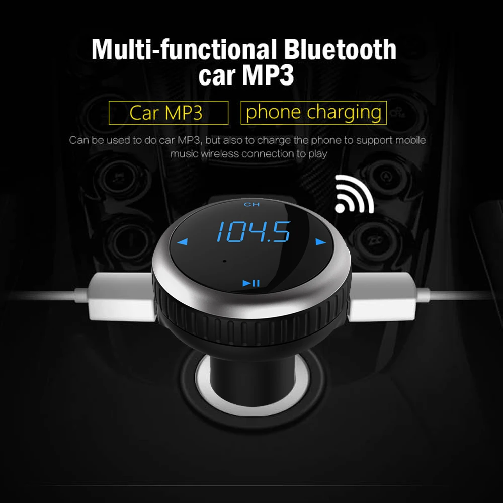 CDEN автомобильный fm-передатчик Bluetooth Handsfree Автомобильный mp3 плеер USB беспроводное зарядное устройство FM модулятор Carkit Поддержка TF карты