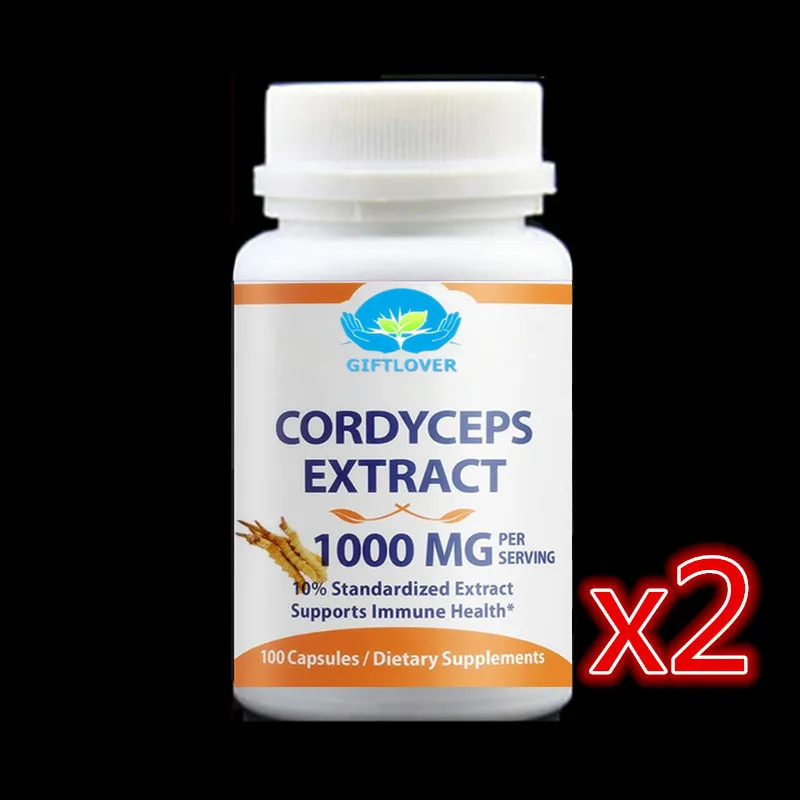 

2 bottle 200pcs,Powerful Strength Energy & Immune Support,Cordyceps Mushroom Extract,Cordyceps Sinensis CS-4/Dong Chong Xia Cao