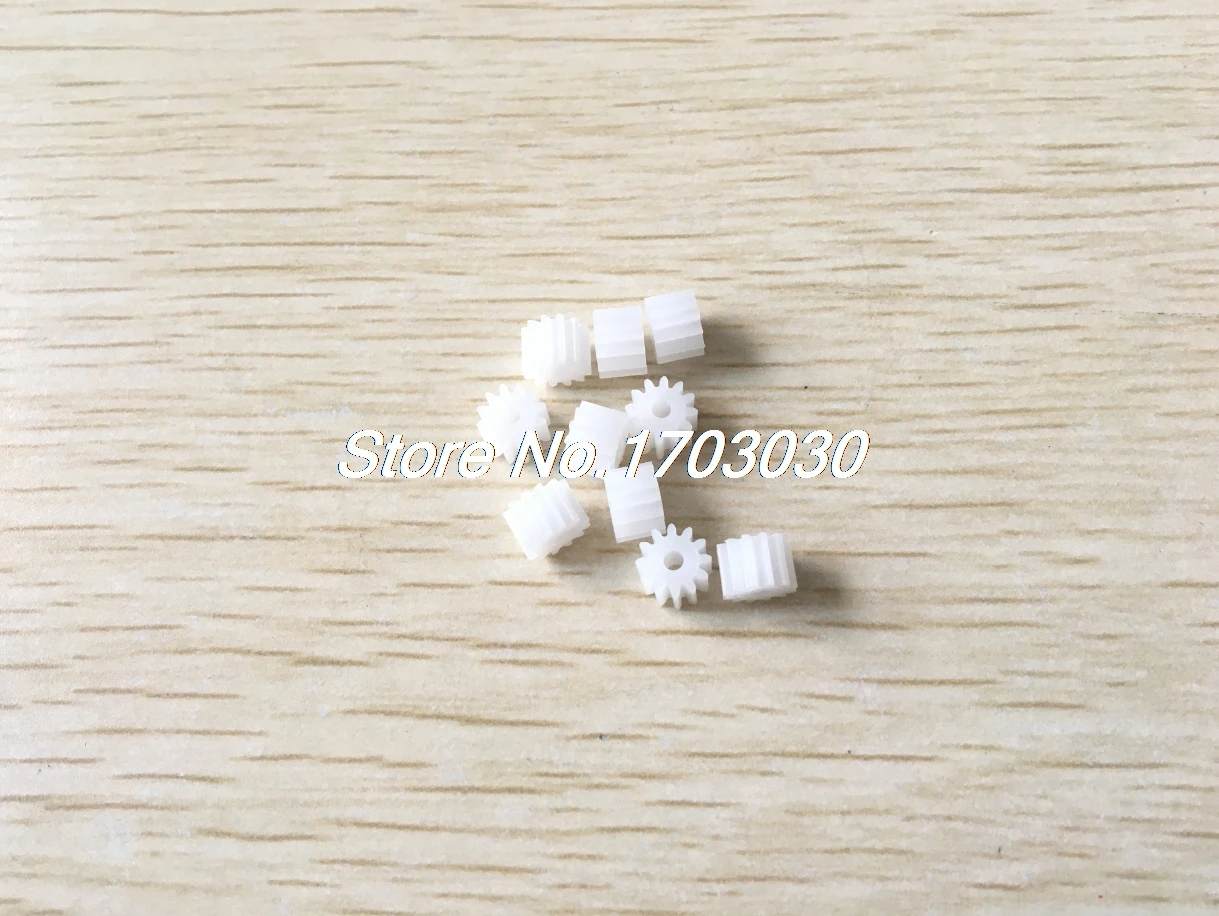 

10 Pcs White Plastic 12 Teeth Electrical Models Toothed Wheels Gears