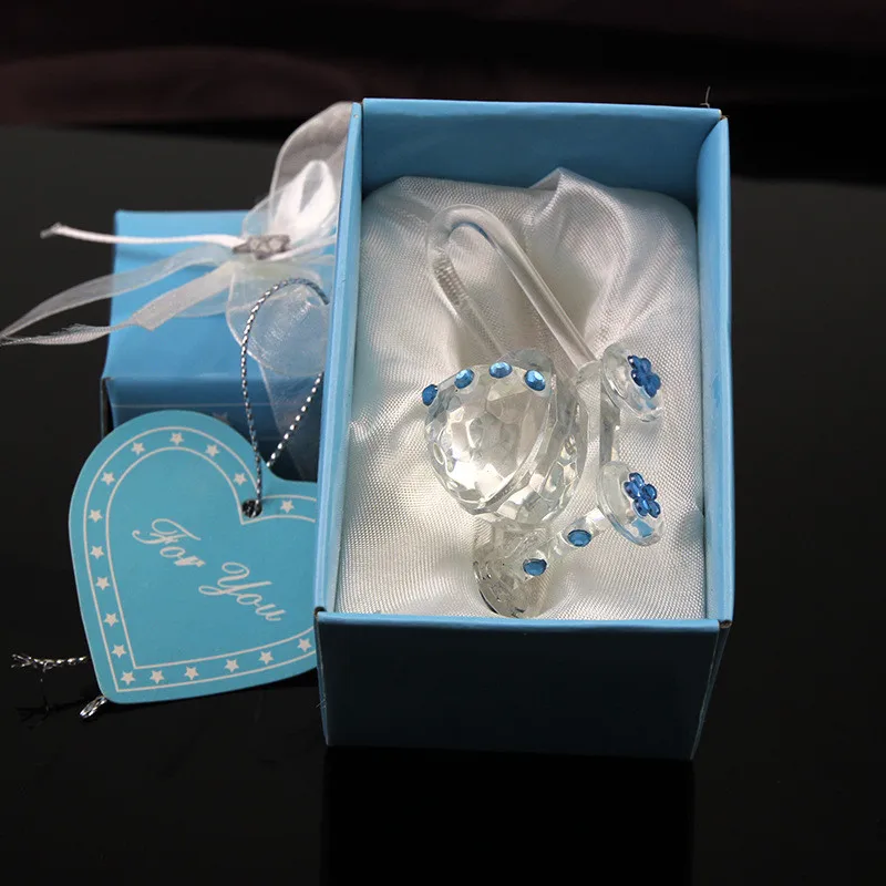 Retailer Baby Shower Favors Choice Crystal Carriage With Chorme