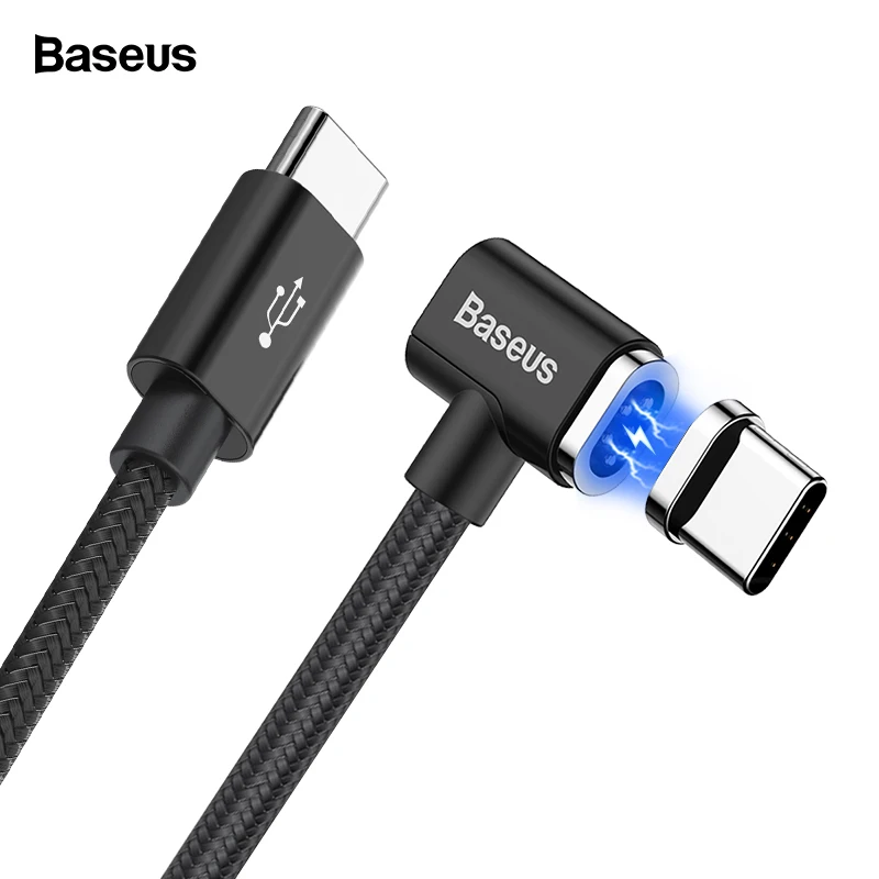 

Baseus 86W Magnetic USB Type-c Cable PD 3.0 Type C To USB-C Data Cable For Macbook Magnet Charger USB C Cord For Samsung Xiaomi