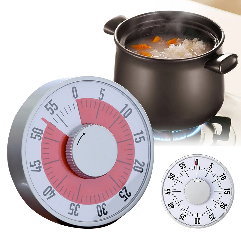 

Practical Loud Sound Cooking Alarm Magnetic Mini Reminder Counter 60 Minutes Kitchen Timer Round Countdown Baking Rotate
