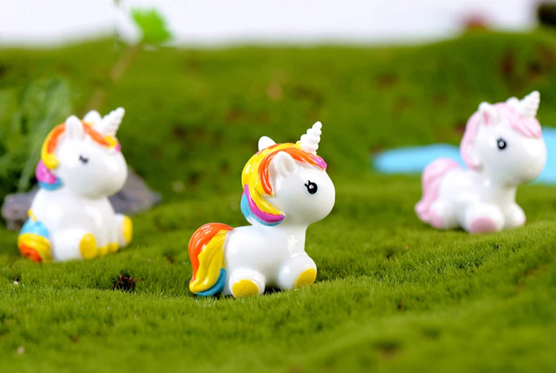 Accessories Rainbow Unicorn Miniature Dollhouse FAIRY GARDEN