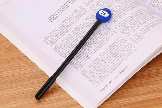 Творческий ниндзя мультипликационная гелевая ручка школьников офисные черные чернила Канцелярия: ручка с подписью Милые силиконовые