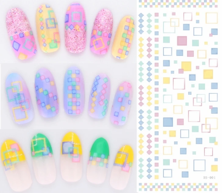 

1 Sheet Fashion Nails Art Manicure Water Decal Decorations Design Water Transfer Nail Sticker For Nails Tips Beauty