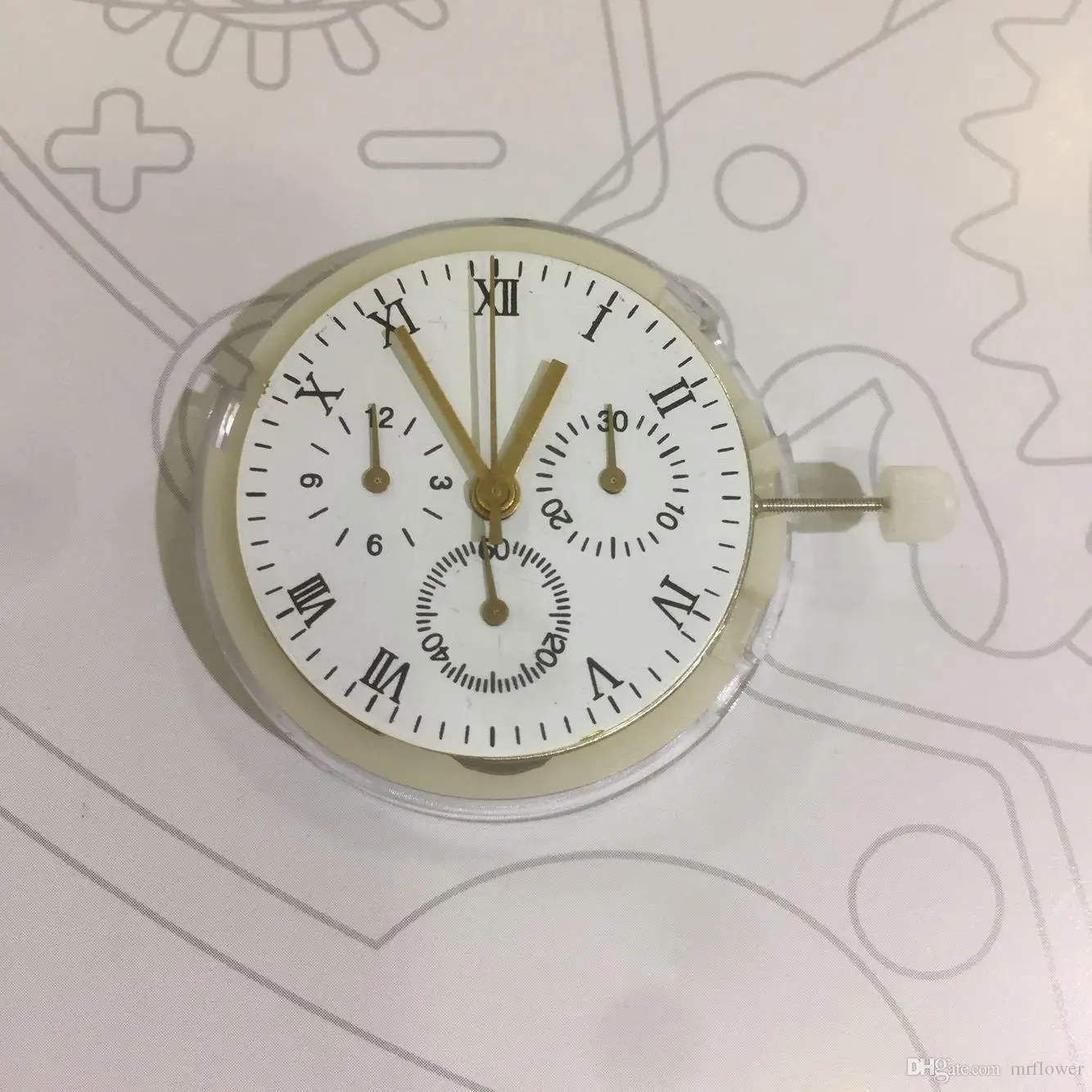 7750 series clone 7753 movement high quality automatic chronogrpah movement