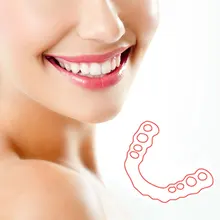 Красивая мгновенная улыбка комфорт подходит Flex косметические зубы протез Зубы Топ косметические виниры украшают стоматологические виниры улыбка зубы