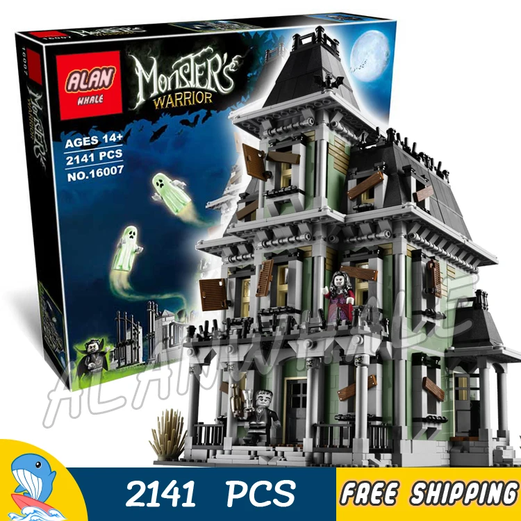 

2141pcs Monster Fighters Haunted House Vampyre Castle 16007 Model Building Blocks Children Toy Bricks Movie Compatible with Lego