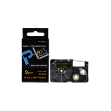 1 шт. PUTY совместимые ленты XR-9BKG золото на черном 9 мм XR-9BKG xr-9BKG Картридж Ленты для маркировки для Casio EZ принтер этикеток