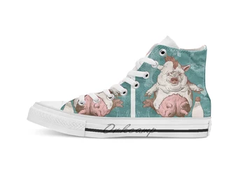 

Entrée and Kewpie Novelty Design breathable casual High Top lace-up Canvas shoes sneakers