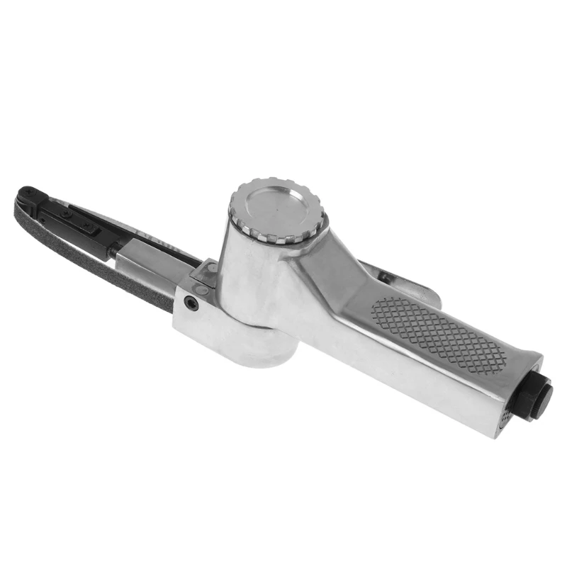 

10mm Pneumatic Air Belt Sander Polisher Grinding Machine Tool With 3 Grit Belts