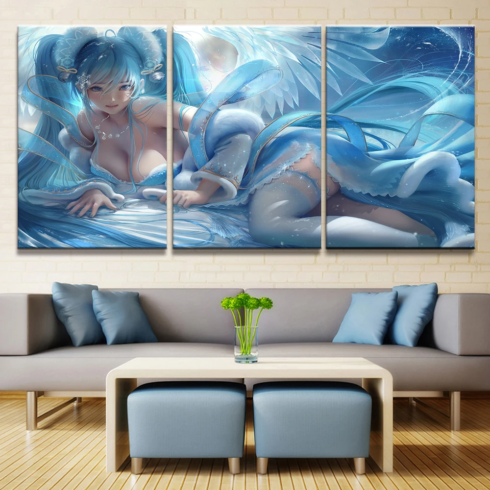 

Wall Artwork Home Decoration Printed 3 Panel League of Legends Picture Modular Game Poster Canvas Painting For Living Room Frame