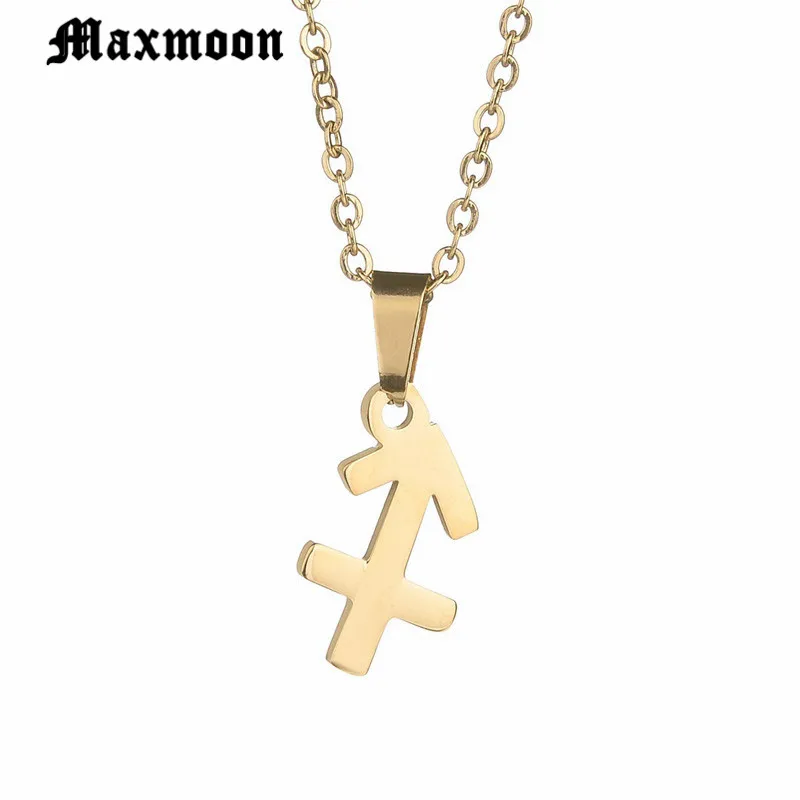 Ювелирные изделия Maxmoon высокого качества со знаками Зодиака Ожерелья стрельцом и