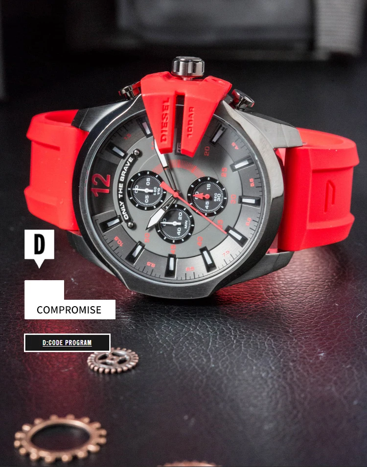 Relogio masculinoMontre chronographe дизель Сери троис Темпс DZ4427