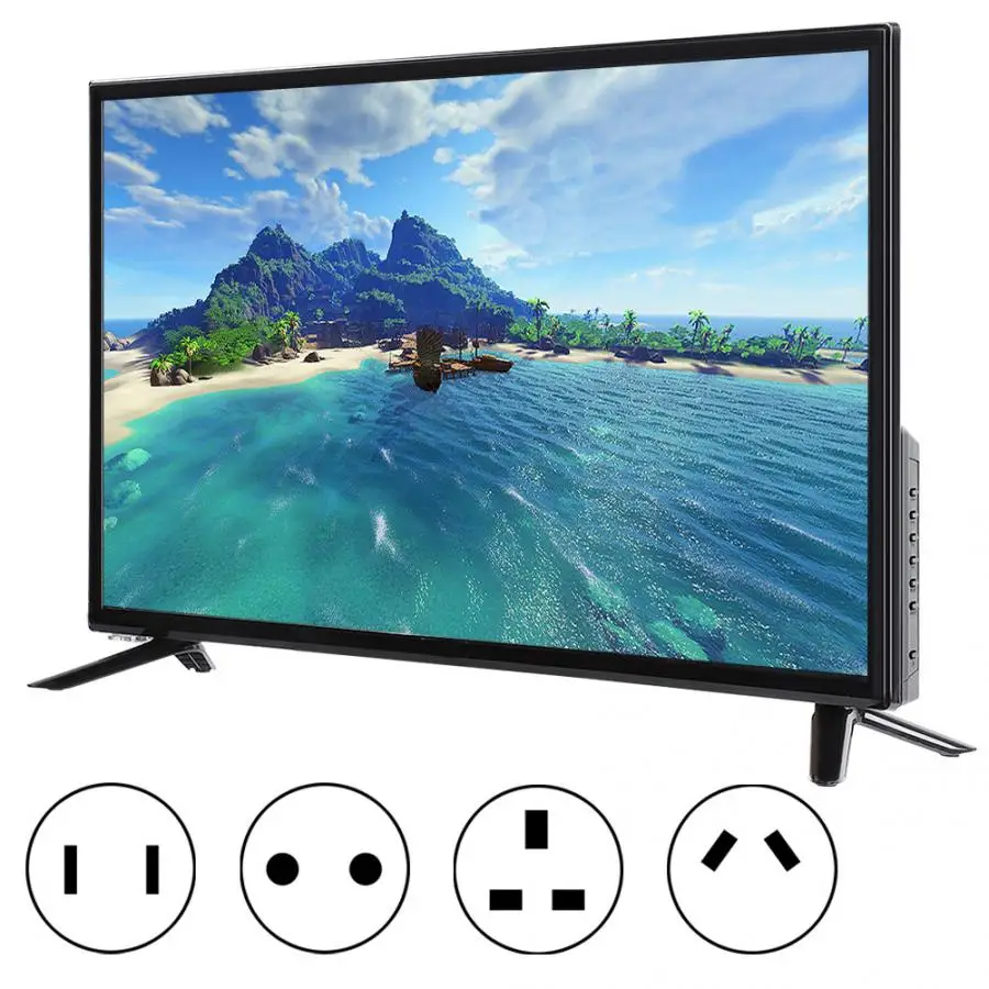 4" tv HD 1080P lcd телевизор DVB-T2 плоский экран lcd Smart tv черный tv Edition 75 Вт 60 Гц HDR в режиме реального времени с HDMI/USB/RF/AV портом