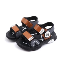 2019 Boys Sandals Summer Kids Shoes Fashion Leather Sport Sandals Children Shoes Flats Open Toe Beach Boys Shoes Size 26-31 2019 Boys Sandals Summer Kids Shoes Fashion Leather Sport Sandals Children Shoes Flats Open Toe Beach Boys Shoes Size 26-31