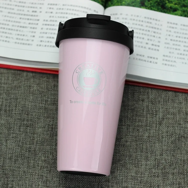 Нержавеющая сталь вакуумная кружка для кофе V-car Кубок бизнес подарок на заказ стакана воды 4
