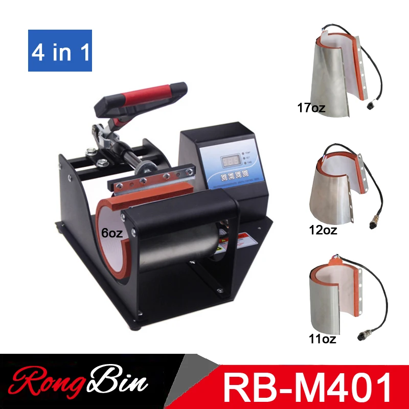 9OZ 12OZ 17OZ Mugs 350W Mug Heat Press Machine Sublimation Printing For 11OZ