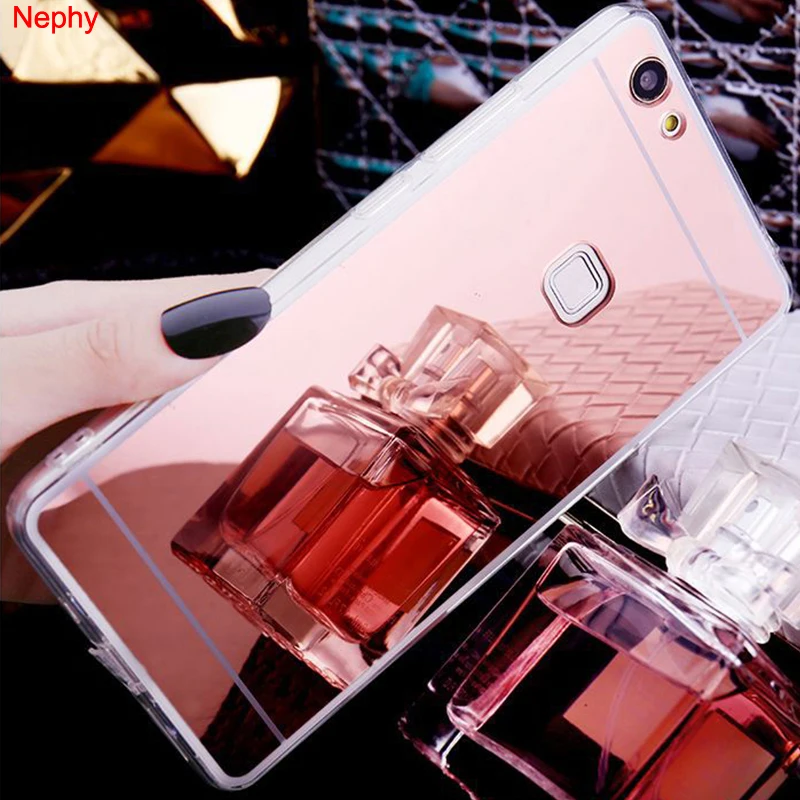 

Nephy Soft Silicone Mirror Case For Huawei P8 P9 P10 Plus P20 Mate 9 10 Pro Honor 8 9 Lite 2017 Ultra Thin Cell Phone Back Cover