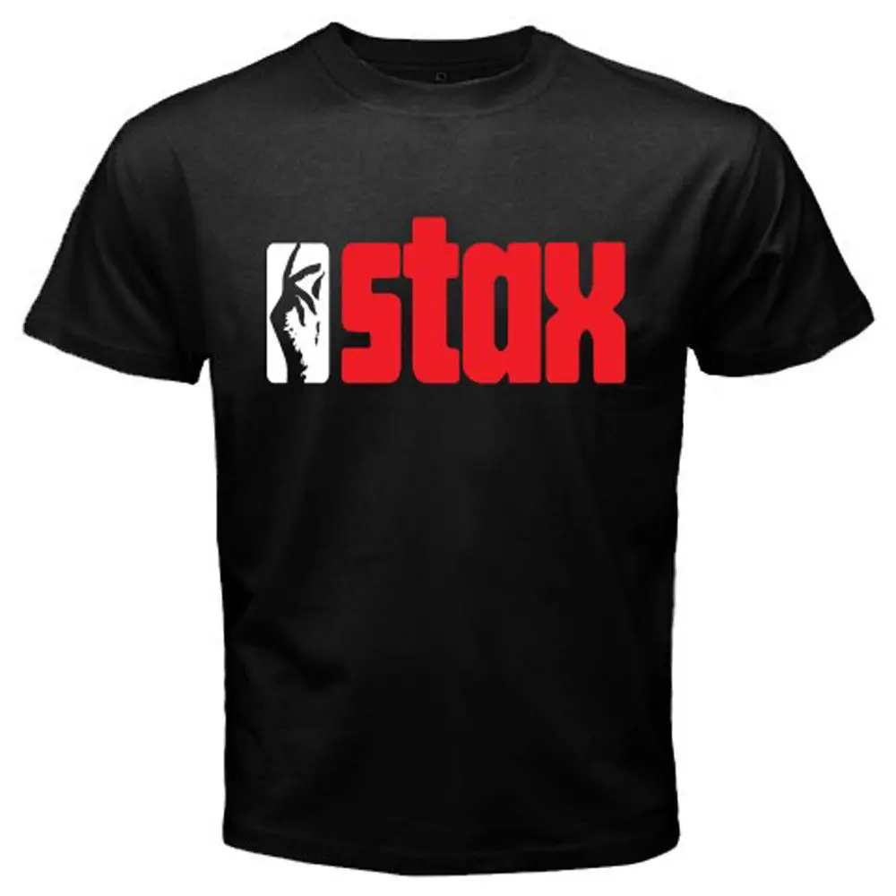 Новый Stax записей R & B Блюз Музыка души логотип Для мужчин черный футболка