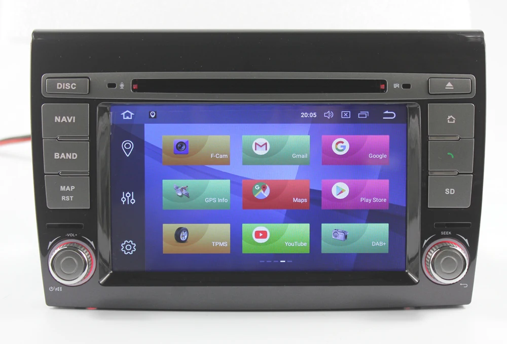 Cheap Car Android 8.0 DVD GPS Player For FIAT BRAVO 2007-2012 Octa 8 Core 4G RAM 32G ROM Radio Map Wifi IPS Screen 4