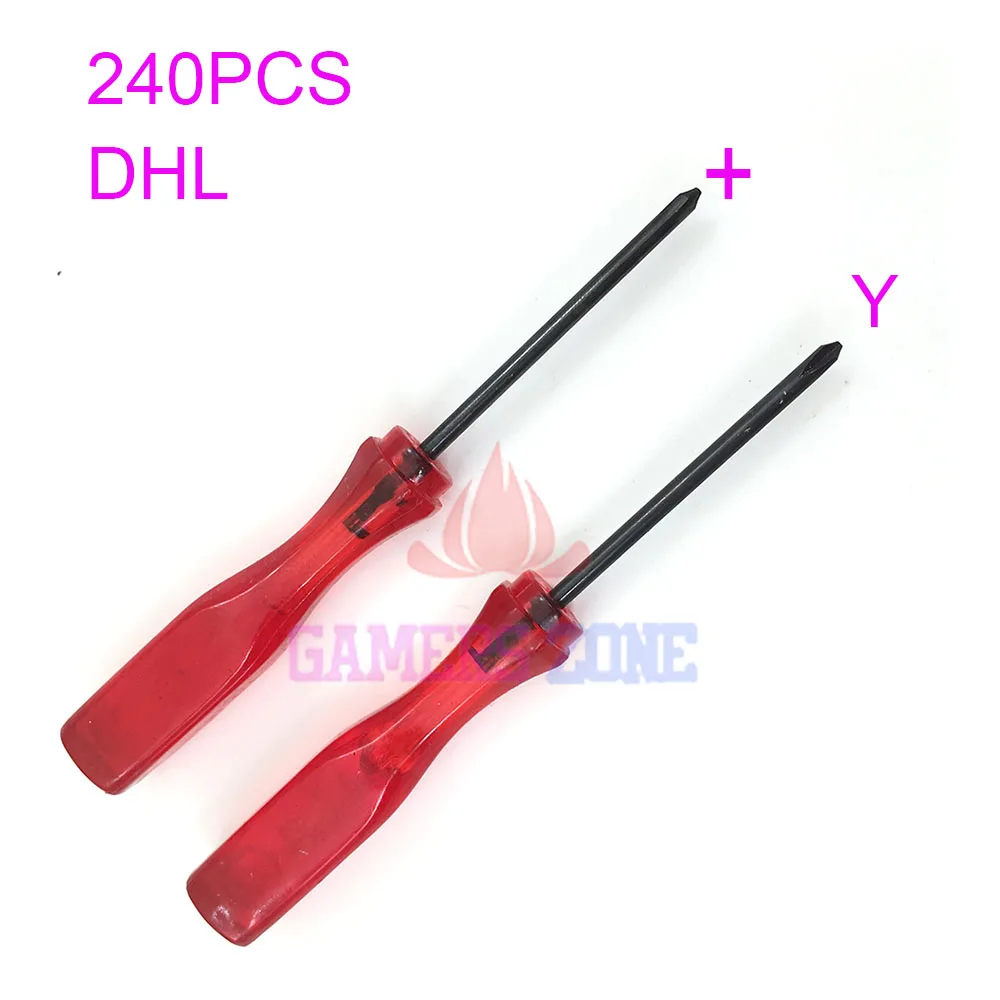 

240PCS For Nintendo Cross Wing X Shape & Triwing Triangle Y Screwdriver Repair Tool Kit Set for GBA GBM NDS Wii