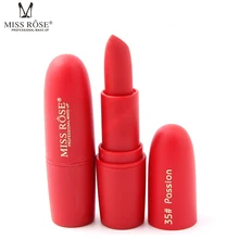Мисс Роуз бренд Красота увлажняющая матовая Губная помада Макияж Губная помада S Lip stick Водонепроницаемый блеск для губ Коврики Губная помада s косметический