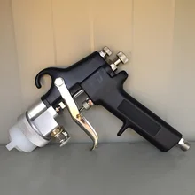 SAT1182 двойное сопло распылитель давление подачи воздуха распылитель воздуха щетка двойное сопло Хромированная Пластина краскопульт пневматический автомобильный Краскораспылитель