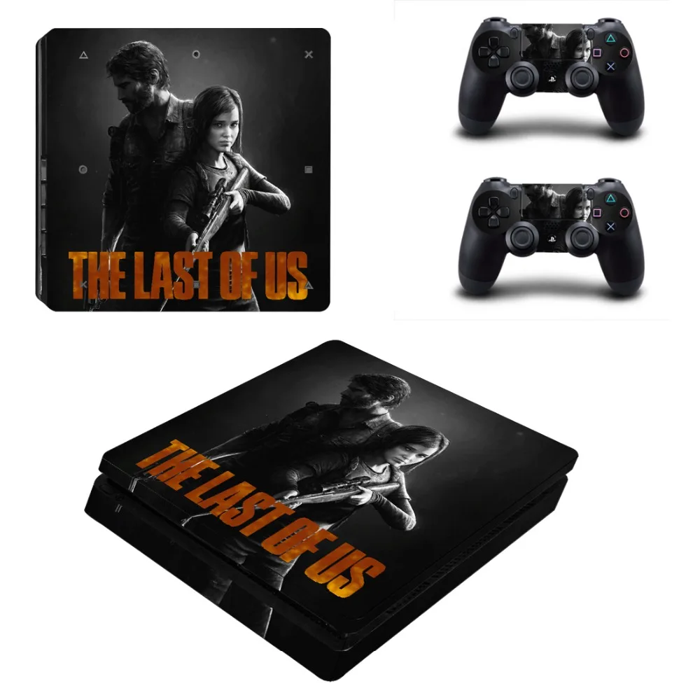 

the last of us PS4 Slim Skin Stickers for Playstation 4 Slim PS4 Slim Console 2 Pcs Vinyl Decal Skin Stickers for Controller
