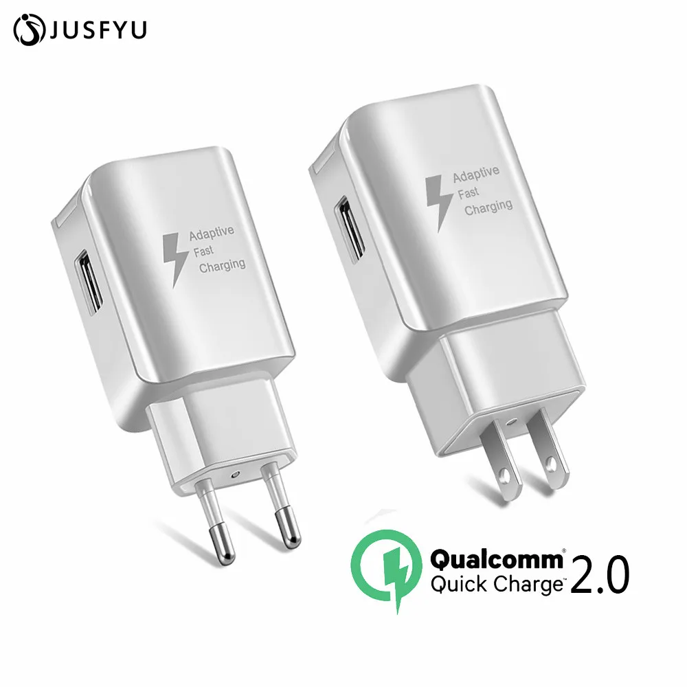 

Quick Charger 2.0 For Samsung galaxy S6 Fast USB Charger 5V/2A 9V/1.67A Wall Adapter EU US Plug For Samsung Huawei LG Xiaomi HTC