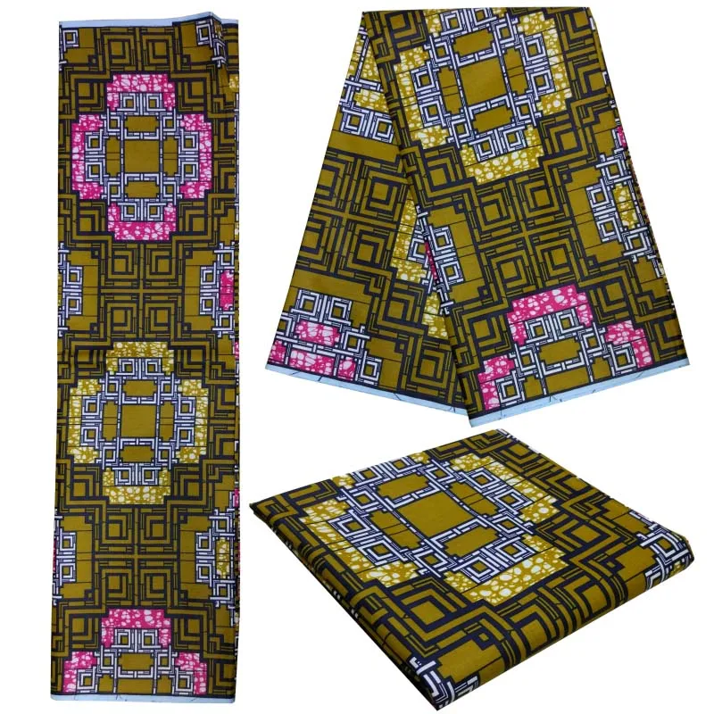 

2019 African Wax Fabric Breathable 100% Cotton Dutch Wax Hollandais For Party Pagne Africain Super Wax Hollandais