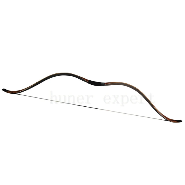 Cheap An adult or youth hunting archery recurve bow 35lbs with lamination maple wood dacron bow string