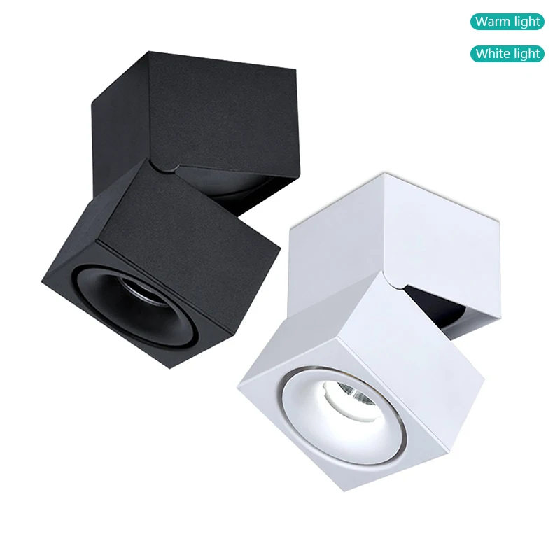 Montagem em Superfície Luzes de Teto Lâmpada do Teto Iluminação do Ponto Dobrável e Rotativo Luminárias para Vitrine Interior Sala Cob 10 Dobrável e Rotativo sala Luminárias para Vitrine