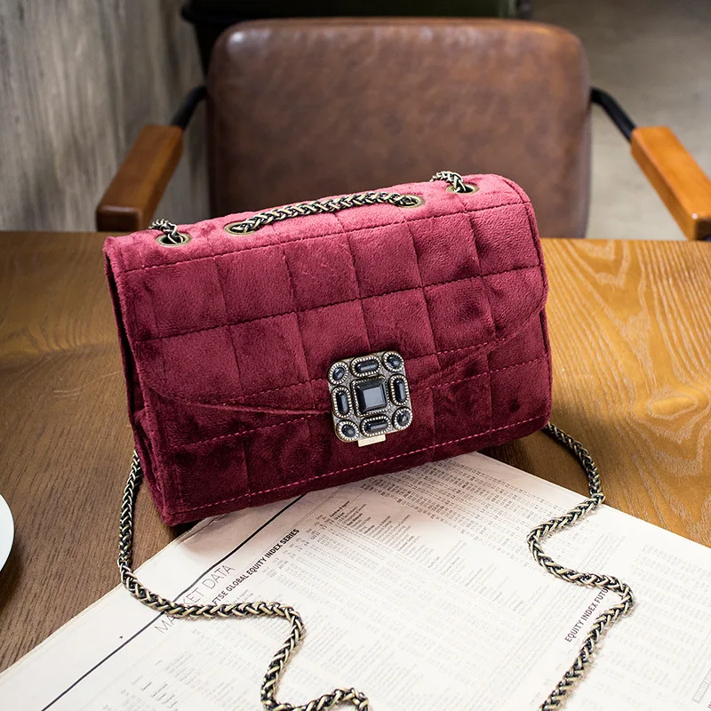 

2017 new Womens  Crossbody Bags Brand Fashion Promotional Ladies Chain Shoulder Bag Plaid Crossbody Women Messenger Bag Totes