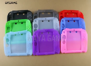 

OCGAME high quality 10 colors Soft Silicone Full Protection Gel Pouch Case Cover for 2DS Console