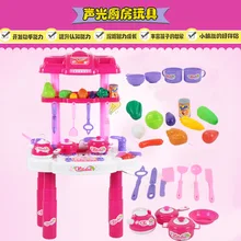 Детские игрушки со световым домом кухонная утварь и набор посуды звуковые игрушки для девочек