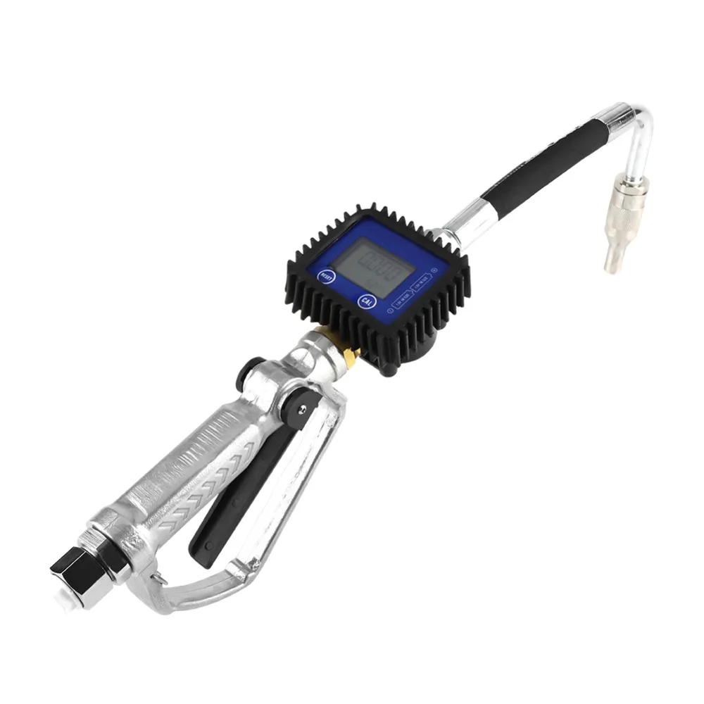 

1pc Digital Flow Meter Fuel Oil Lubricant Nozzle Gun Fueling Nozzle with Flow Meter