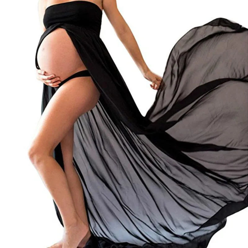 

Maternity Dress Pregnant Dress Photography Accessories Chiffon Dresses Off Shoulders for Pregnant Women Dress White shoulderless