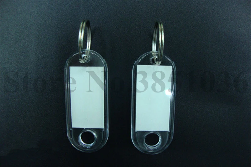 5 шт./партия 50 мм " Пластиковые Брелоки для ключей ID бирки для связки ключей брелок разъемное кольцо для путешествий для багажа