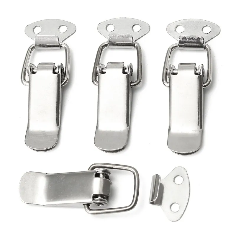 

MTGATHER 4X Stainless Steel Spring Loaded Toggle Case Box Chest Trunk Latch Catches Hasp Best Price