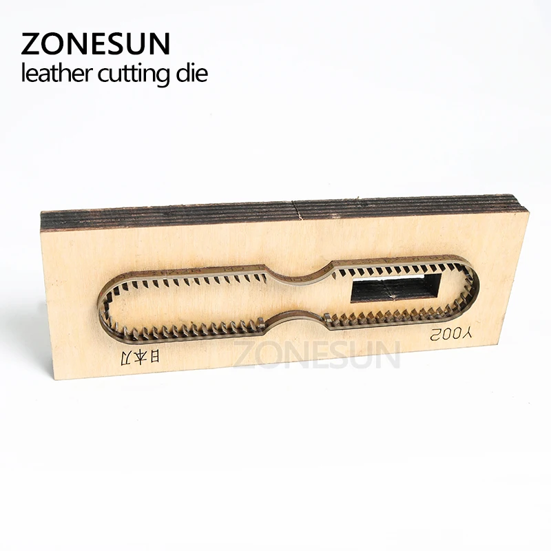 ZONESUN заказной кожаный режущий штамповочный кожаный ремесло DIY брелок деревянный шаблонный нож Пробивной брелок режущий пресс-форма резак