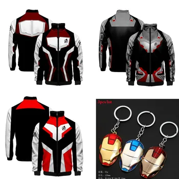 

Adult Kids Avengers 4 Endgame Quantum Realm Sweatshirt Zipper Jacket Advanced Tech Halloween Cosplay Costumes Coat Accessory
