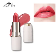 Maycheer, 6 цветов, восстанавливающая губная помада с ромашкой, увлажняющая, водостойкая, меняющая температуру, бальзам для губ, натуральные экстракты, питательный обнаженный