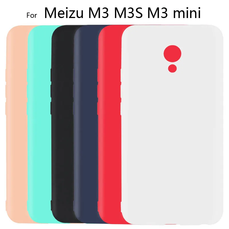 Силиконовый чехол для Meizu M3 S M3S mini 5 0 дюйма Ультратонкий матовый однотонный |