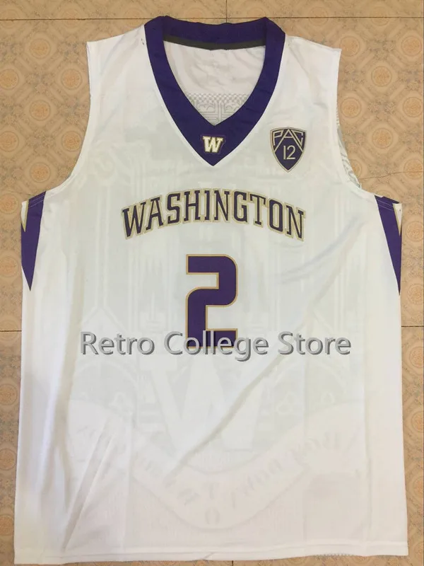 

#2 Isaiah Thomas WASHINGTON College mens Basketball Jersey Embroidery Stitched Customize any name number