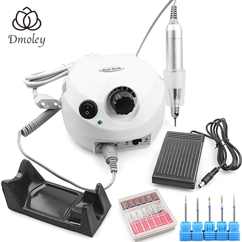 

35000RPM Electric Nail Drill Machine Electric Manicure Machine Drills Accessory Pedicure Kit Ceramic Nail Drill Bit Nail Tools
