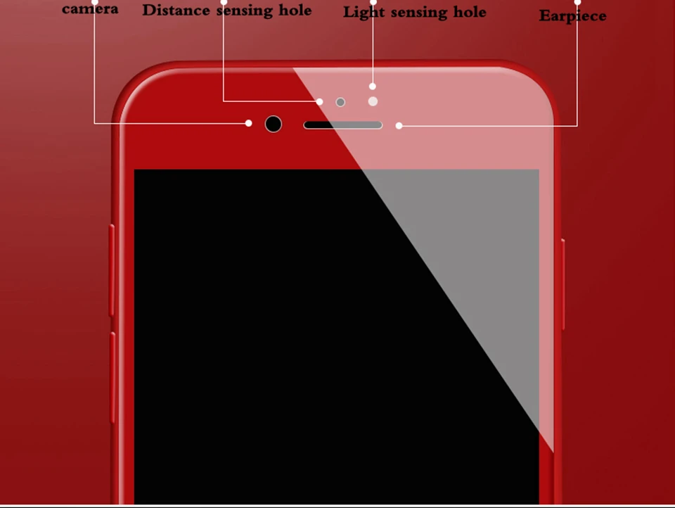Xwmkai красный 4D полное покрытие экрана протектор Закаленное стекло для Iphone 6S 7 8 Plus 9H HD защитная пленка для Iphone 6 8 7 Plus
