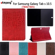 Чехол для samsung Galaxy Tab S 10,5 T800 T805, умный чехол, чехол для планшета, Роскошный чехол из крокодиловой кожи, тонкий чехол-подставка для сна