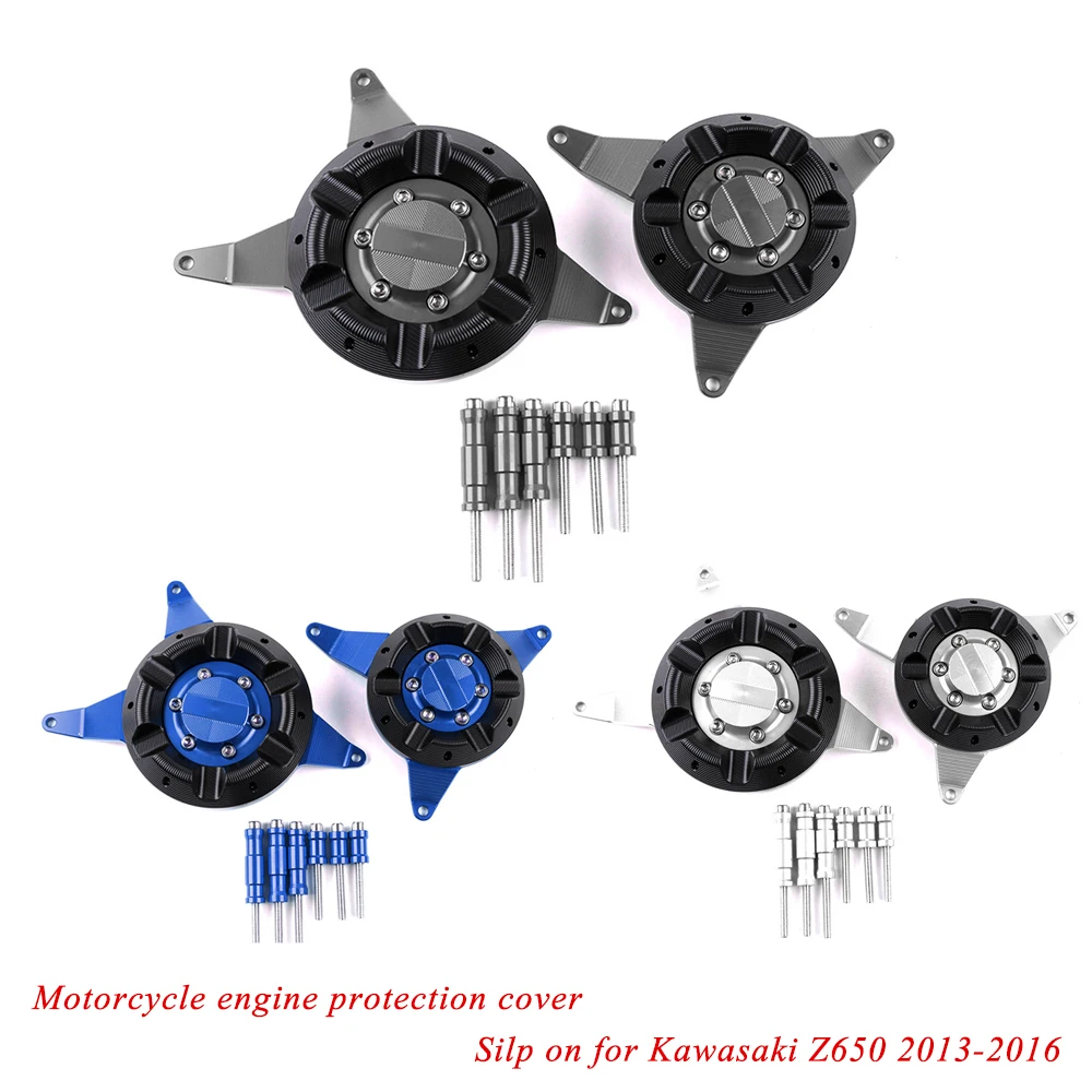 

2013 2014 2015 2016 Silp on for Kawasaki Z650 Motorcycle Lossless Modified Aluminum alloy Engine Protection Cover